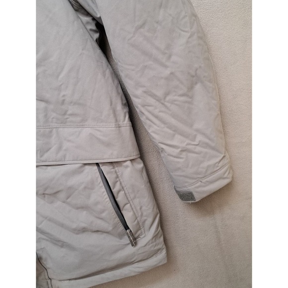 Eddie Bauer Weatheredge Jacket Down Parka Womens Size XL EB650 Gray Hooded Coat - Picture 9 of 12